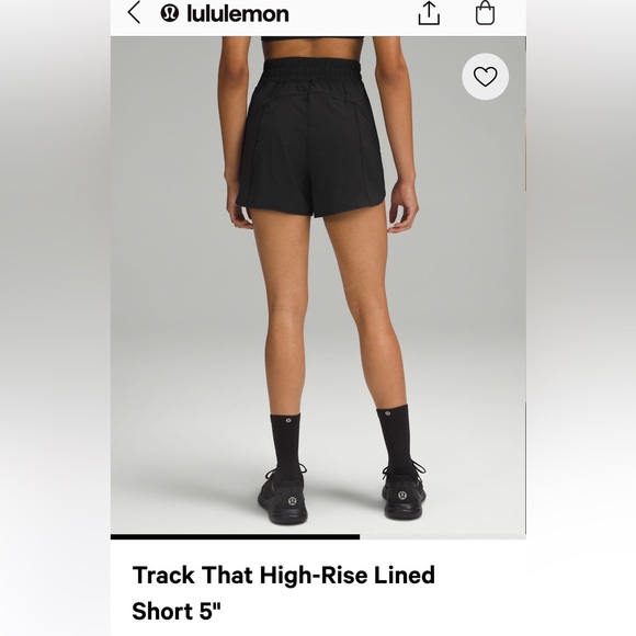 NWT Lululemon Track That shorts 5” lined - Picture 7 of 7